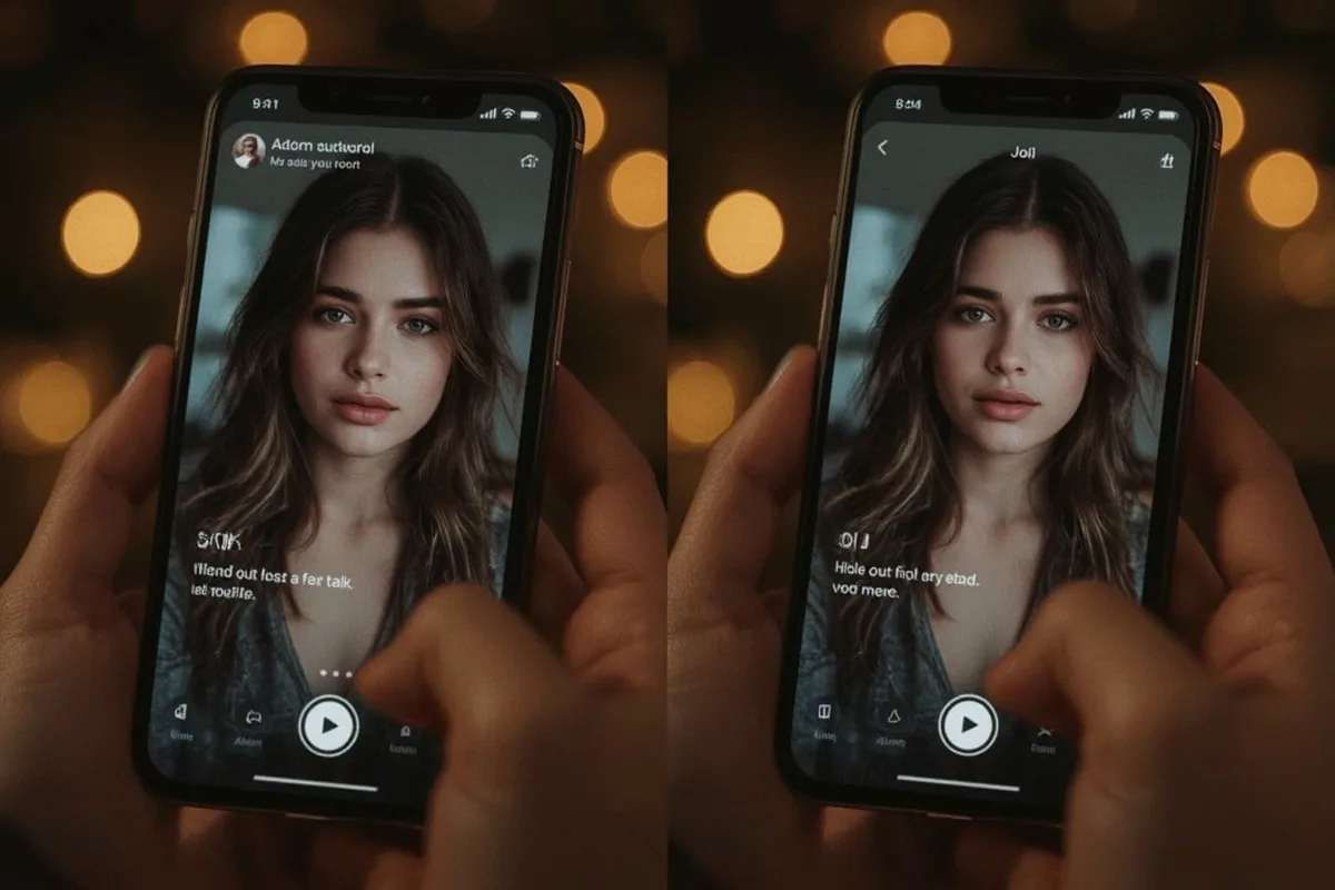 Side-by-side video chat interfaces comparing SPH and JOI
